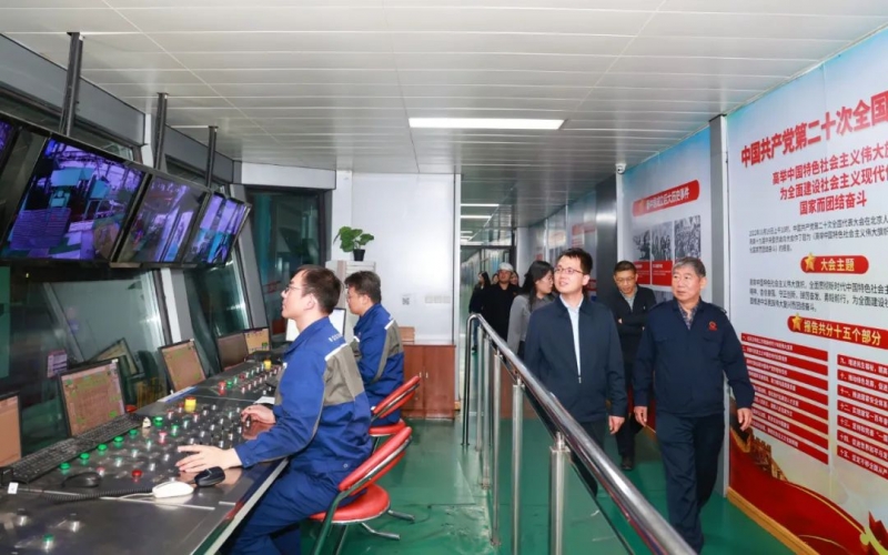 中国工经联中国工业碳达峰项目组组长、国际部执行主任刘成林一行到QY千亿集团参观调研